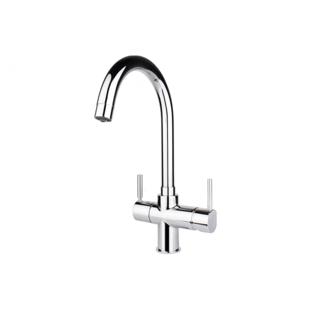 InSinkErator 3N1 Lecce J Shape Steaming Hot Tap & Tank - Chrome Finish: Chrome
