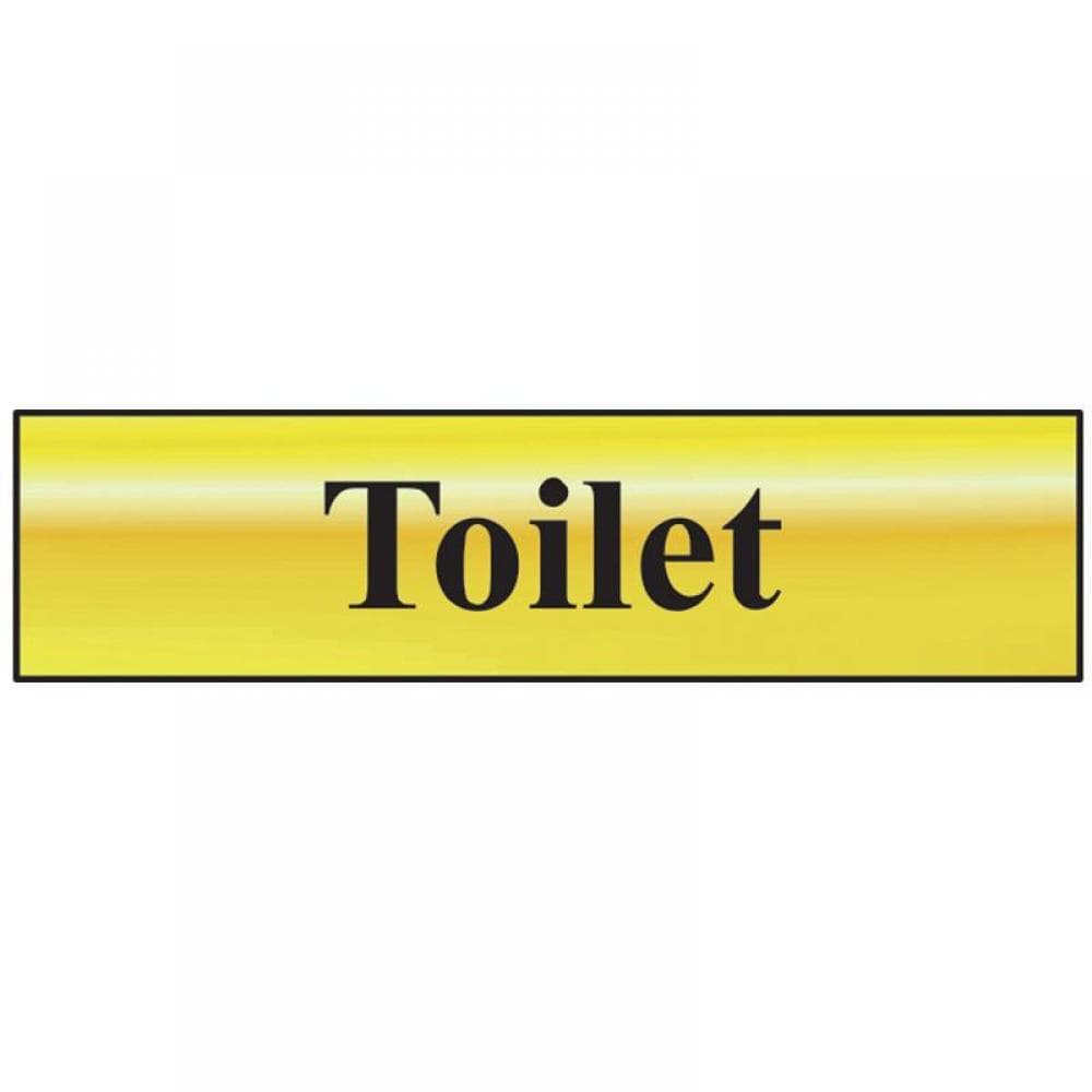 Scan 6051 Toilet - Polished Brass Effect 200 X 50Mm