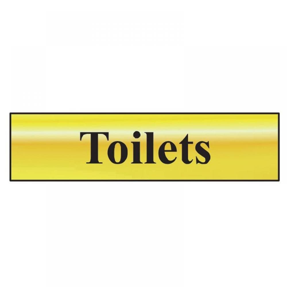 Scan 6005 Toilets - Polished Brass Effect 200 X 50Mm
