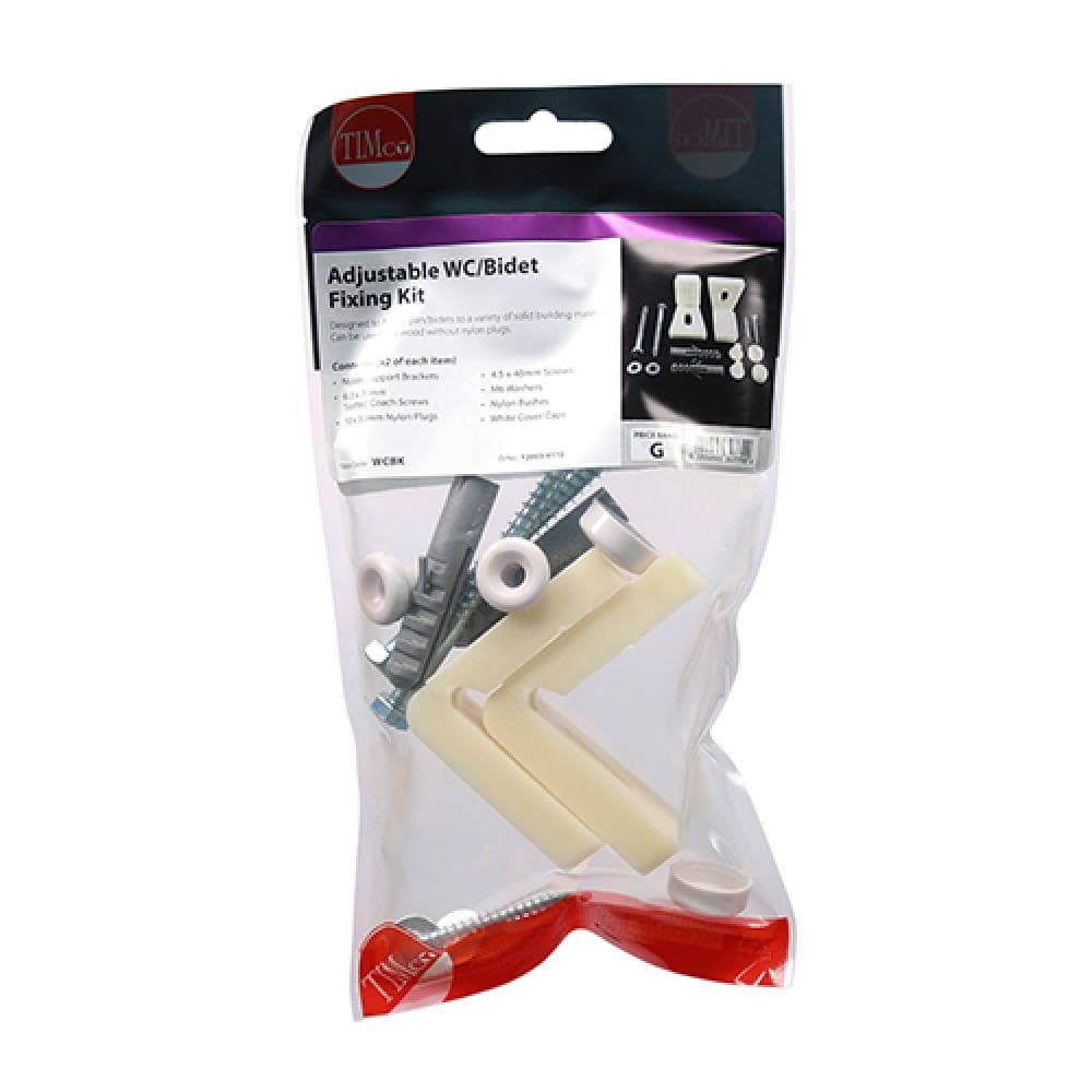 Timco WCBK Adjustable Wc/Bidet Fixing Kit Wc Kit TIMpac 2